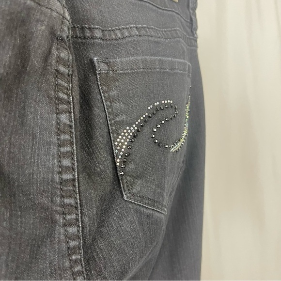 NYDJ Size 10 Lift Tuck Straight Leg Gemstone Gems Jeans High Rise Tummy Control - Picture 4 of 11